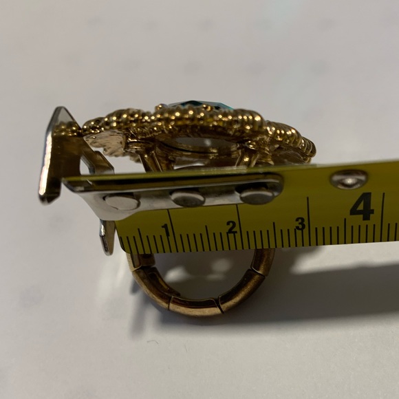 Betsey Johnson Teal Mermaid Stretch Ring - Picture 15 of 16